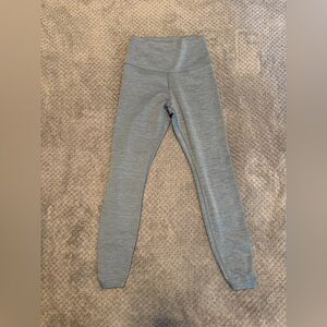 Nike Dri-FIT Heathered Gray/blue High-Waisted Ruched Leg Leggings Women’s Small